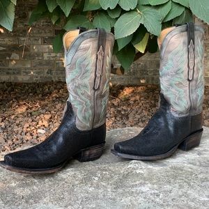 Lucchese Distressed Shaved Stingray Boots
